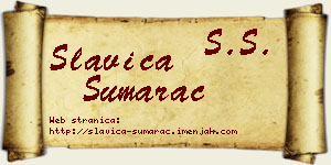 Slavica Šumarac vizit kartica